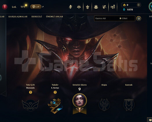 EUW Unranked | 1 Kostüm - 34 Hero | Dereceli Hazır