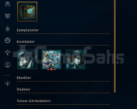 EUW Unranked | 1 Kostüm - 22 Hero | LoL Hesap