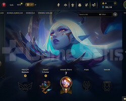 EUW Unranked | 1 Kostüm - 22K Mö | Dereceli Hazır