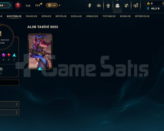 EUW Unranked | 1 Kostüm - 40K Mö | Dereceli Hazır