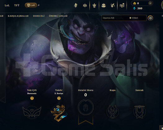 EUW Unranked | 15 Hero - 3 İade Hakkı | LoL Hesap