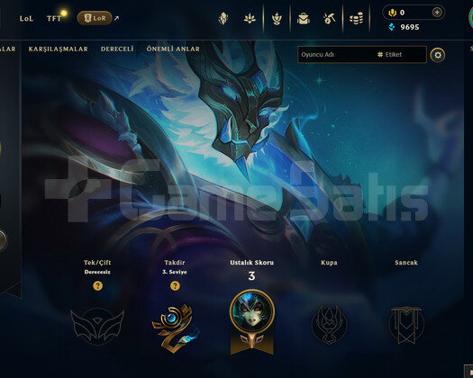 EUW Unranked | 1 Kostüm - 9K Mö | LoL Hesap