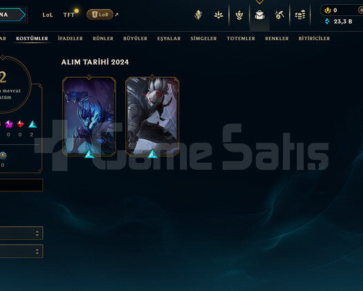 EUW Unranked | 2 Kostüm - 23K Mö | Dereceli Hazır