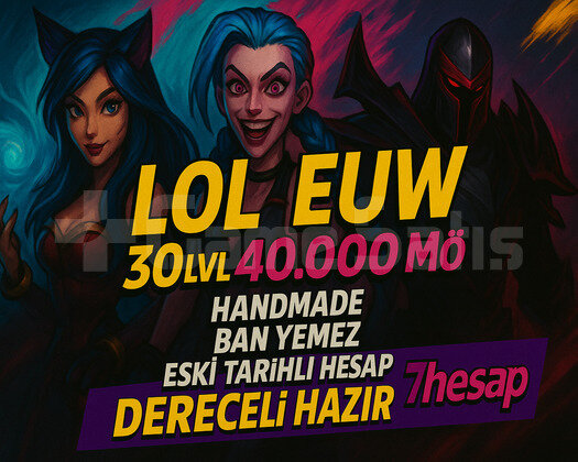 BAN YEMEZEUW 40K+ MÖ 30 Lvl Unranked Hesap