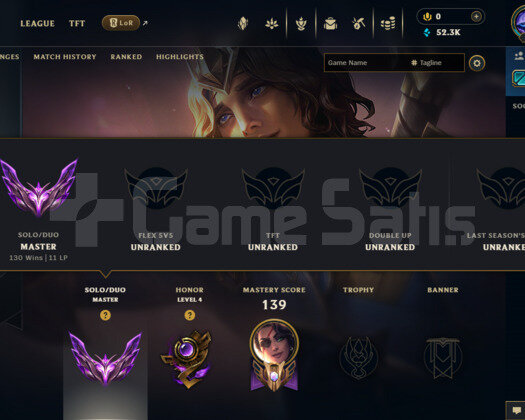 EUW Master Temiz Hesap 100+ Başarılı Satış