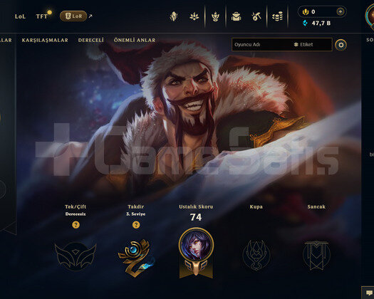 TR Unranked | 1 Kostüm - 22 Hero | LoL