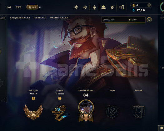 TR Gold 4 | 1 Kostüm - 22 Hero | RANKED READY!