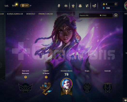 TR Unranked | 1 Kostüm - 38 Hero | LoL