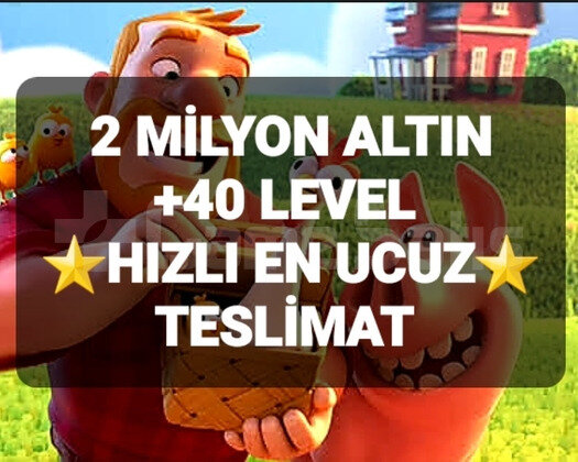 2 MİLYON ALTIN +40 LEVEL