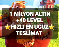 1 MİLYON ALTIN +40 LEVEL