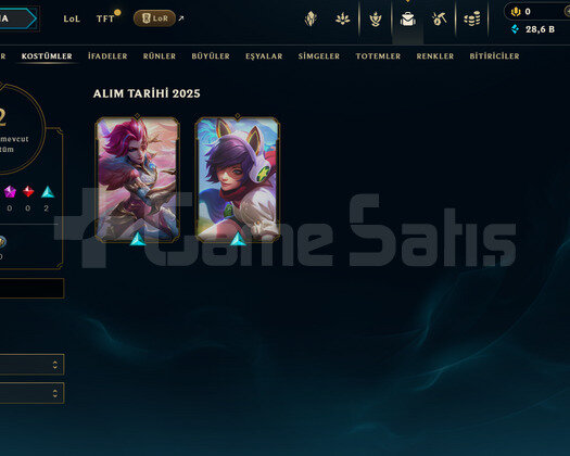 EUW Unranked | 2 Kostüm - 28K Mö | Dereceli Hazır