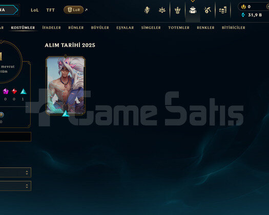 EUW Unranked | 1 Kostüm - 31K Mö | Dereceli Hazır