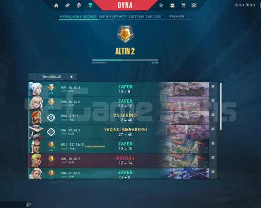 Full Vandal + Skinli Valorant Hesabı | Champ
