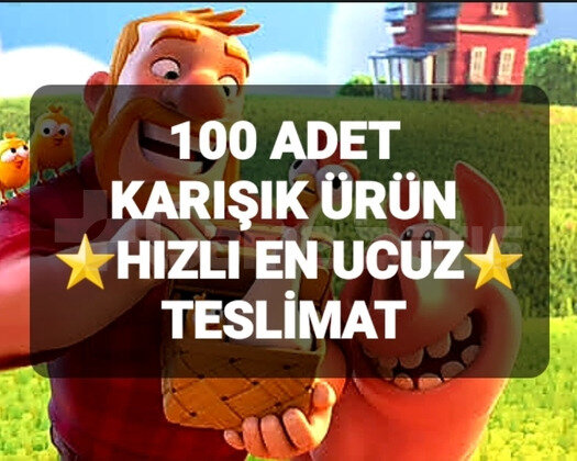 100 ADET KARIŞIK ÜRÜN