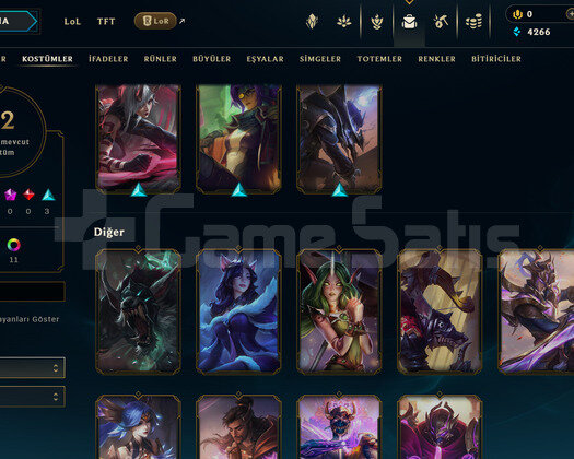 EUW Silver 2 | 12 Kostüm - 48 Hero | LoL Hesap