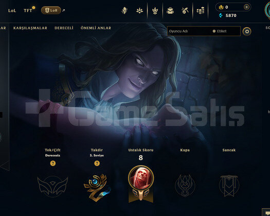 EUW Unranked | 1 Kostüm - 21 Hero | LoL Hesap
