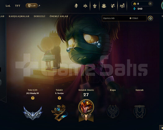 TR Silver 3 | 2 Kostüm - 30 Hero | LoL Hesap
