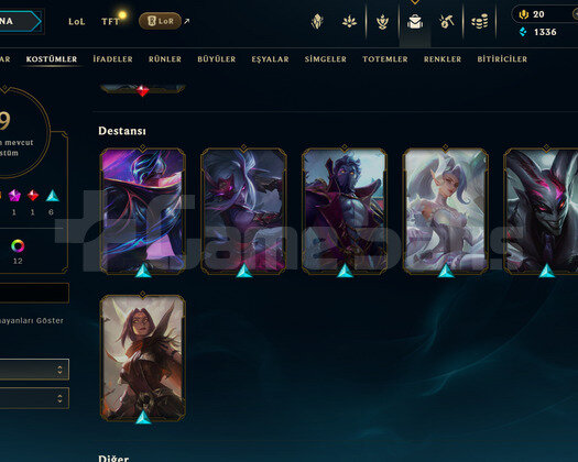 TR Gold 4 | 9 Kostüm - 41 Hero | LoL Hesap