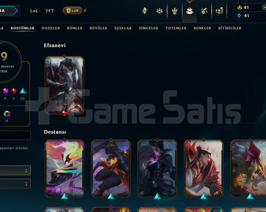 TR Gold 4 | 29 Kostüm - 70 Hero | LoL Hesap