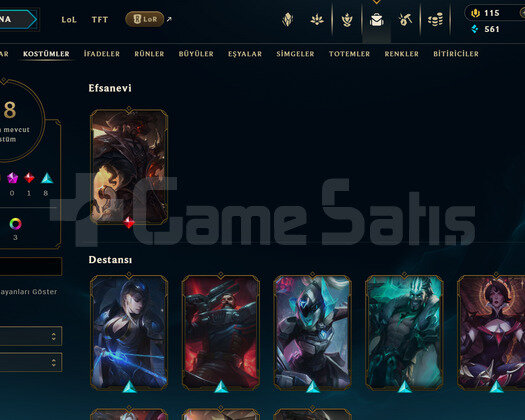 EUW Silver 4 | 18 Kostüm - 40 Hero | LoL Hesap