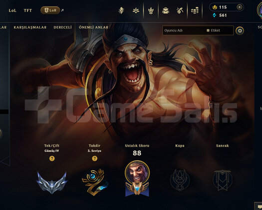 EUW Silver 4 | 18 Kostüm - 40 Hero | LoL Hesap