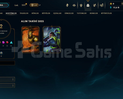 EUW Bronz 2 | 2 Kostüm - 13K Mö | LoL Hesap
