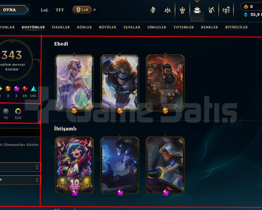 840 LEVEL / 343 SKIN / FULL HERO / +MAIL / +TEL