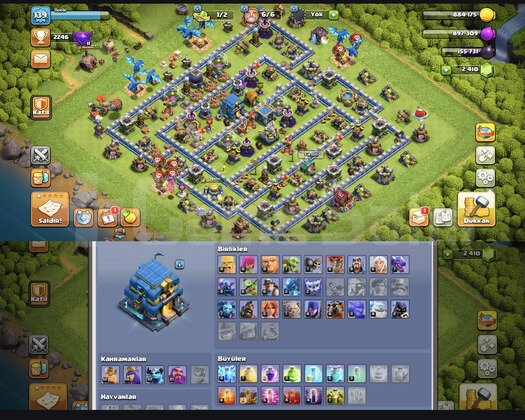 |TH 12| FULL KOSTÜMLÜ + 2400 TAŞ + MAX + MAX HESAP