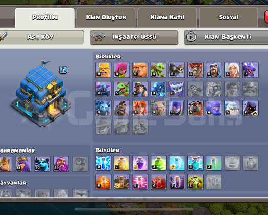 |TH 13| 178 LEVEL + MAX + MAX DOPDOLU COC SINIRLI