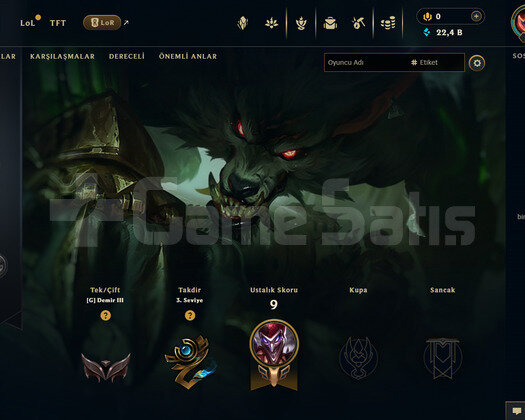 EUW Demir 3 | 2587 T.Ö. - 23 Hero | LoL