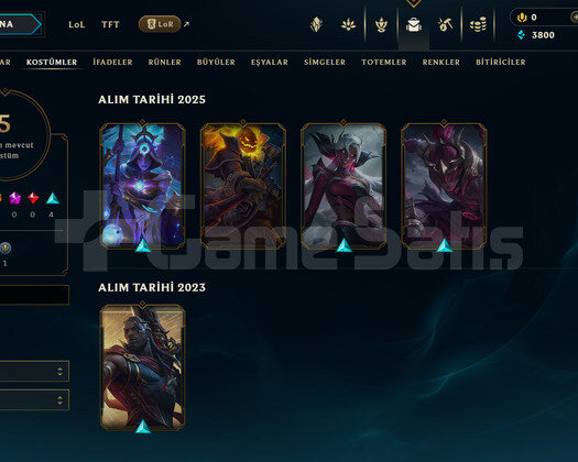 TR Demir 3 | 5 Kostüm - 30 Hero | LoL Hesap