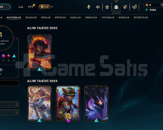TR Gold 3 | 4 Kostüm - 32 Hero | LoL Hesap