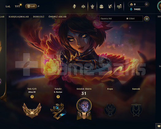TR Gold 3 | 4 Kostüm - 32 Hero | LoL Hesap