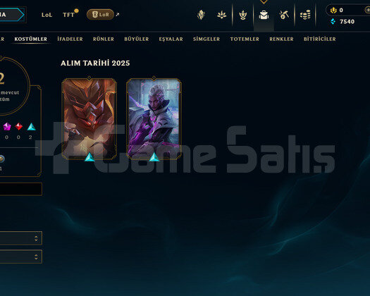 TR Unranked | 2 Kostüm - 22 Hero | LoL Hesap