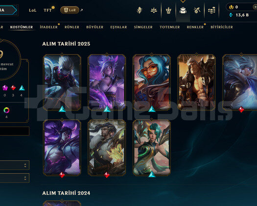 TR Unranked | 9 Kostüm - 13K Mö | Dereceli Hazır