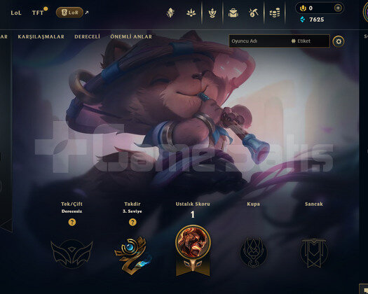 TR Unranked | 1 Kostüm - 26 Hero | LoL Hesap