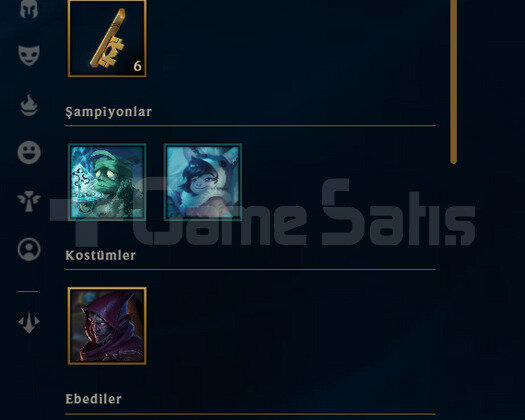 TR Unranked | 3 Kostüm - 10K Mö | LoL Hesap