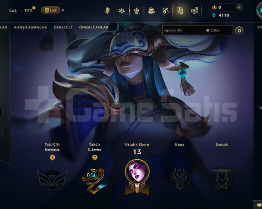 TR Unranked | 4 Kostüm - 31 Hero | LoL Hesap