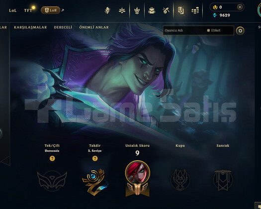 TR Unranked | 3 Kostüm - 22 Hero | LoL Hesap