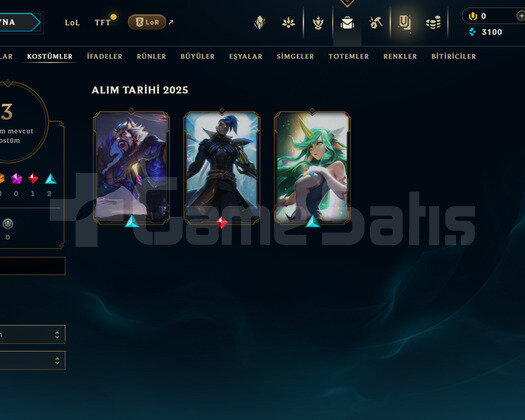 TR Unranked | 3 Kostüm - 29 Hero | LoL Hesap