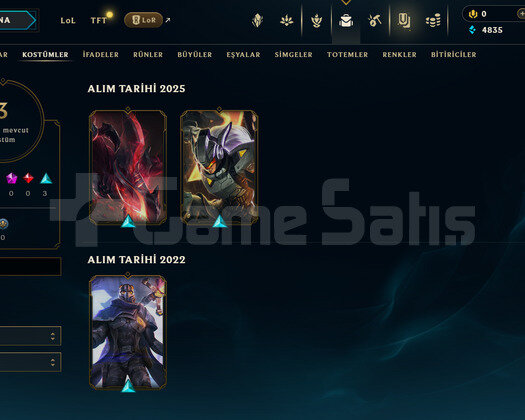 TR Unranked | 3 Kostüm - 30 Hero | LoL Hesap