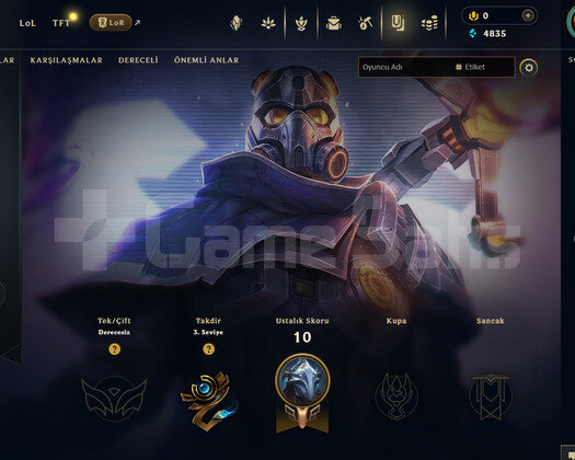 TR Unranked | 3 Kostüm - 30 Hero | LoL Hesap