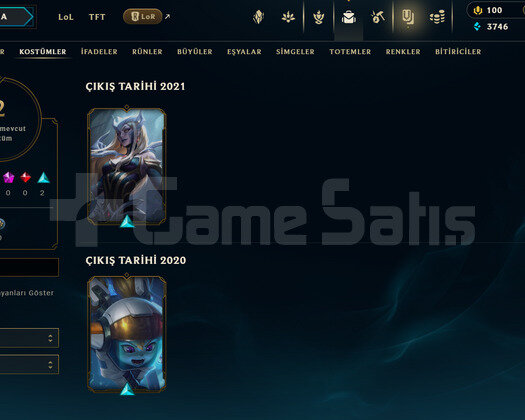 TR Unranked | 2 Kostüm - 44 Hero | LoL Hesap