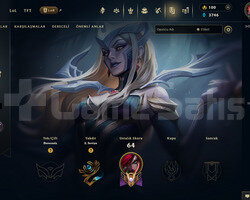 TR Unranked | 2 Kostüm - 44 Hero | LoL Hesap
