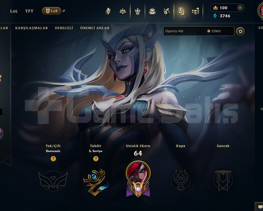 TR Unranked | 2 Kostüm - 44 Hero | LoL Hesap