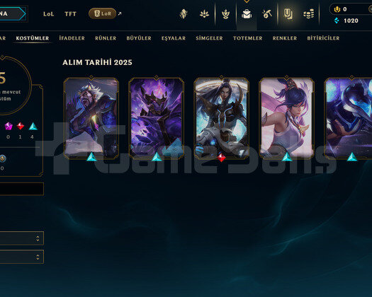 TR Unranked | 5 Kostüm - 20 Hero | LoL Hesap