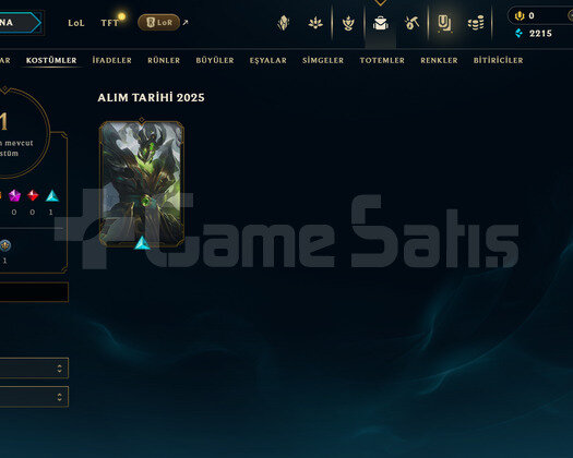 TR Unranked | 1 Kostüm - 26 Hero | LoL Hesap
