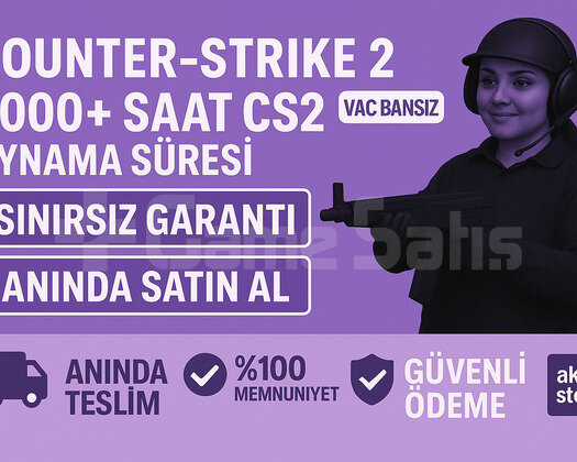 5000+ SAAT CS2 STEAM HESABI+İLK MAİL