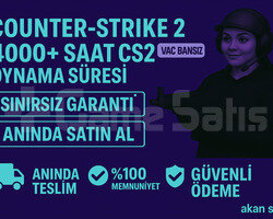4000+ SAAT CS2 STEAM HESABI+İLK MAİL