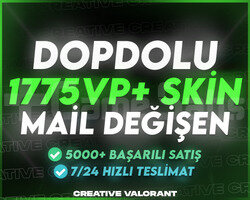 DOPDOLU+ | 1775VP+ SKİN GARANTİLİ MAİL DEĞİŞEN